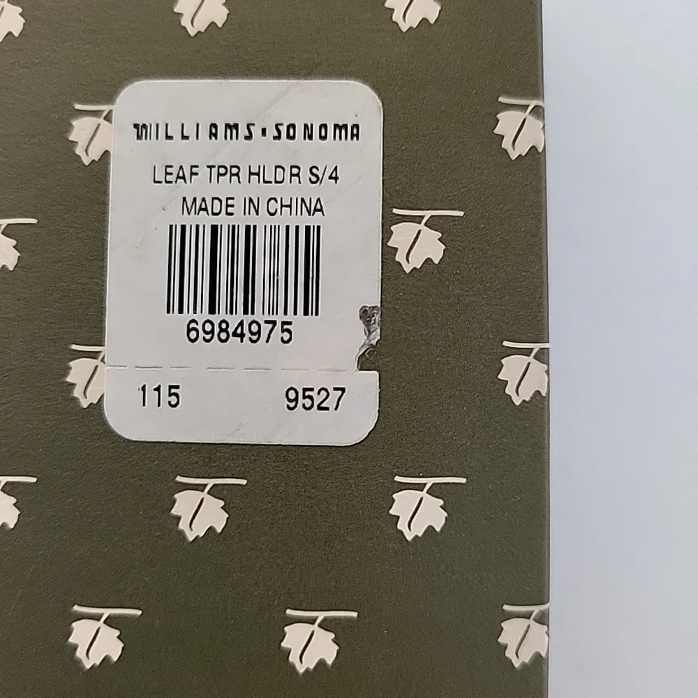 Williams-Sonoma Maple Leaf Taper Holders